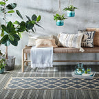 Retro balcony rug - Floreno Padua Beige/Anthracite