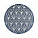 Round Outdoor Rug - Piatto Oro Blue