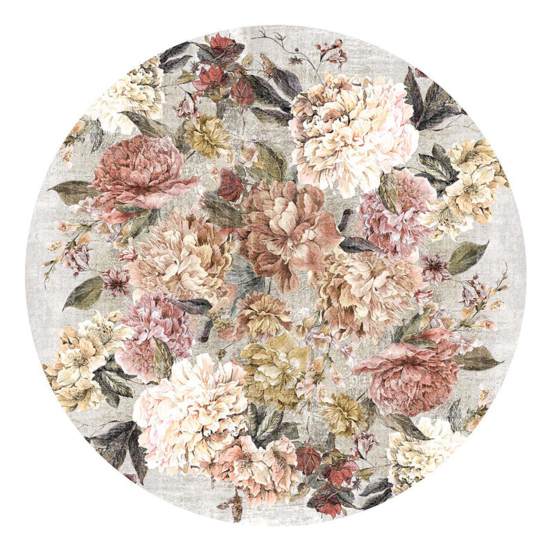 Round Floral Rug - Fleur Multi