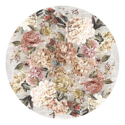 Round Floral Rug - Fleur Multi