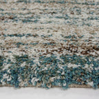 High Pile Floor Rug - Malta Blue/Mottled 6959