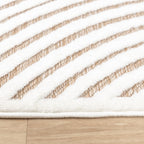 Modern Rug - Nori Curves White/Taupe