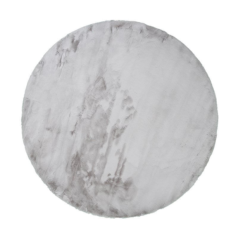 Round High Pile Rug - Comfy Supreme Grey