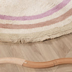 Oval washable children's rug - Milo Pink