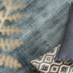 Round Viscose Rug - Pearl Blue/Green