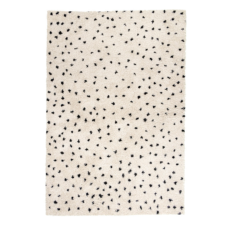 High Pile Rug - Grand Dots Cream/Black