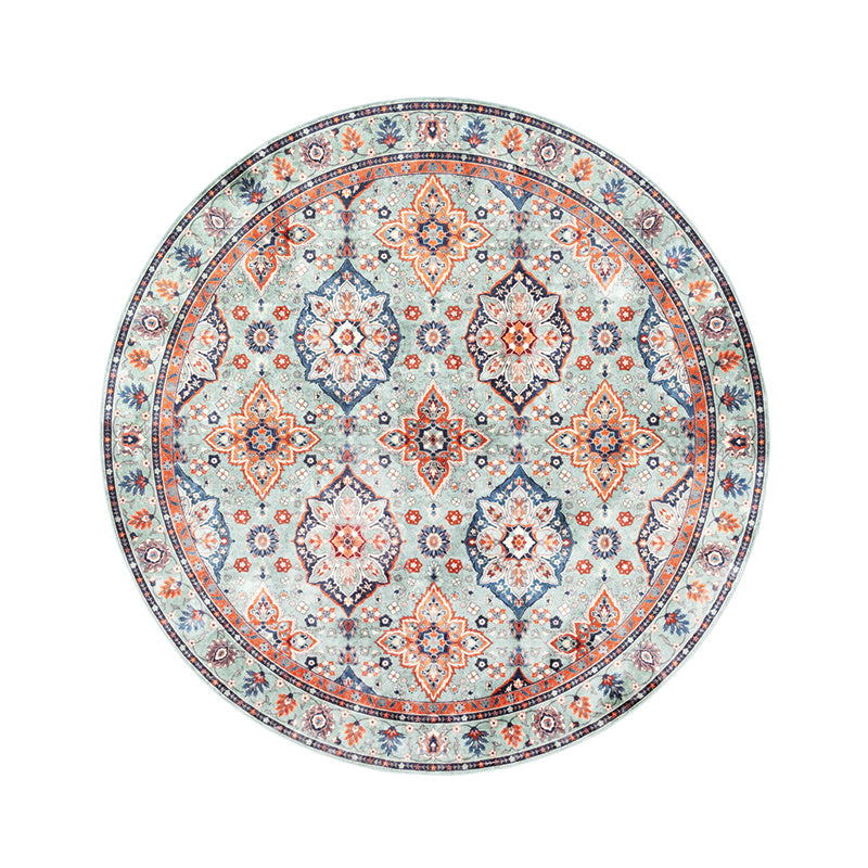 Round Vintage Rug - Imagine Oriental Green