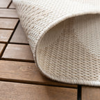 Outdoor Rug - Capri Circles Beige/Cream