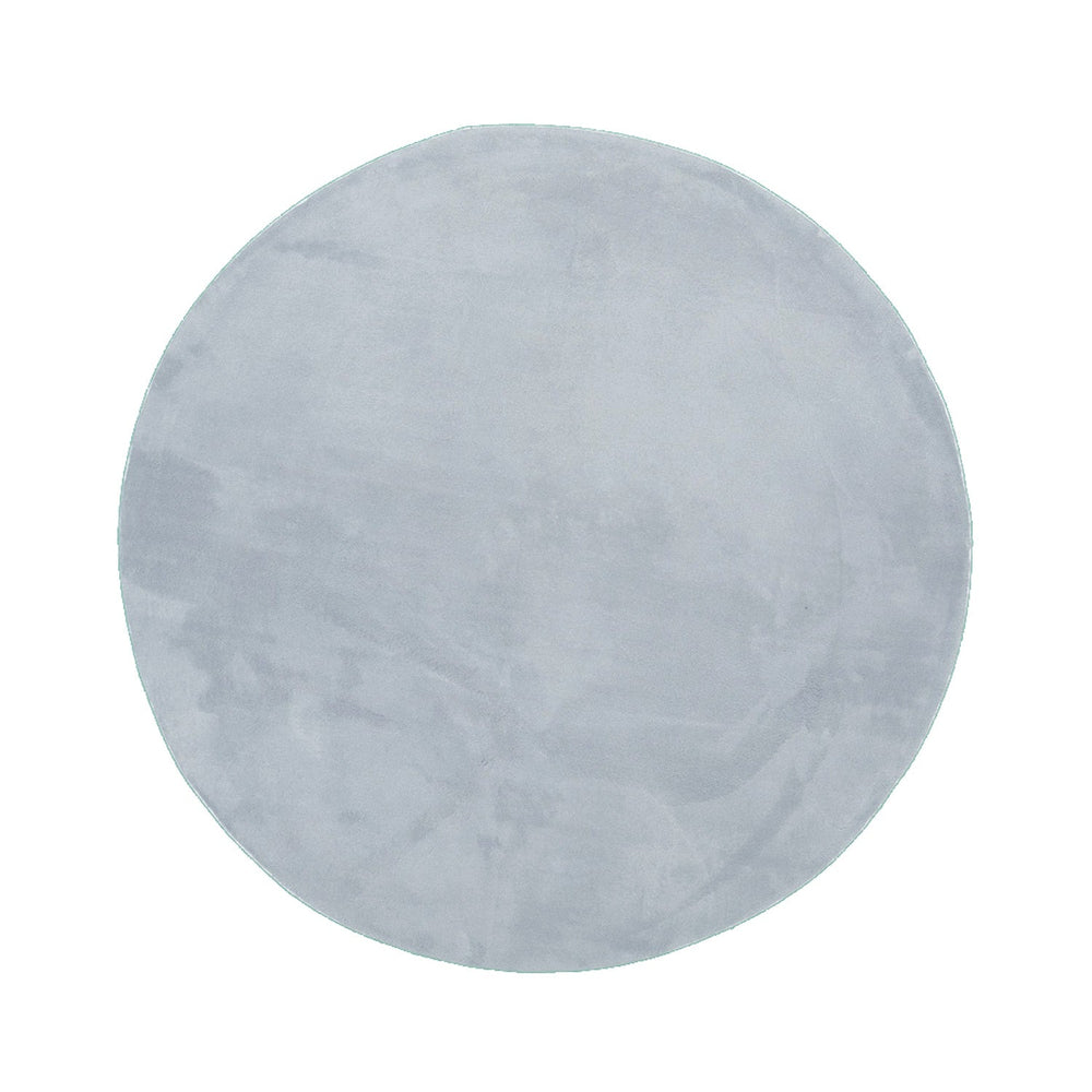 Round Washable Rug - Vivid Grey