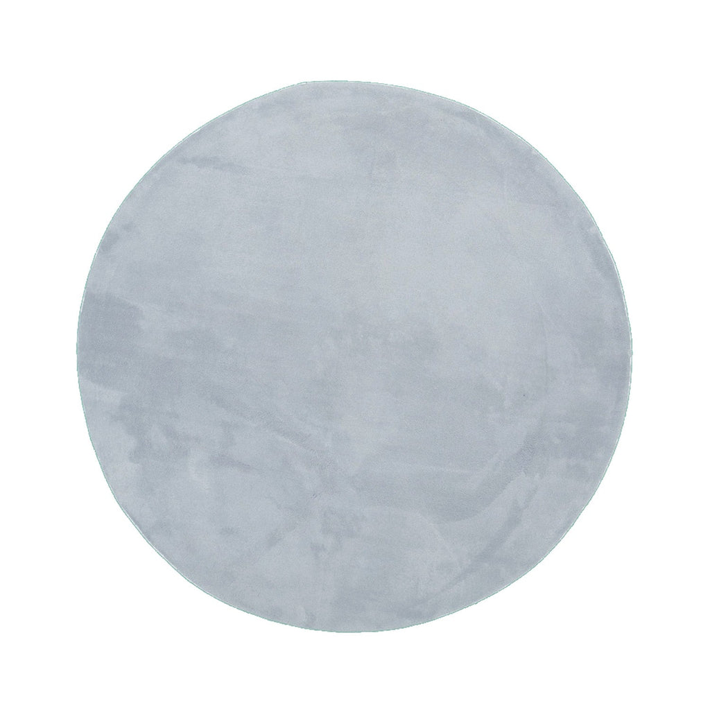 Round Washable Rug - Vivid Grey