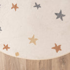 Round Washable Kids Rug - Ravi Stars Multicolour