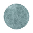 Round high-pile floor rug - Fuzzy Light Blue