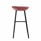 Velvet bar stool - Pink