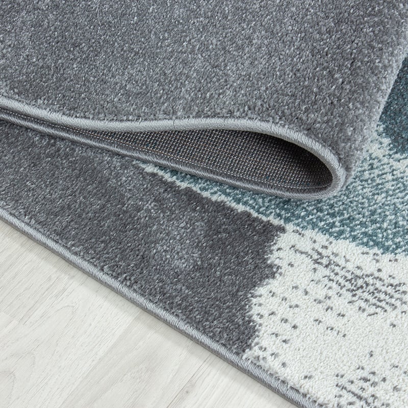 Round Children's Floor Rug - Bambi Dino Blue