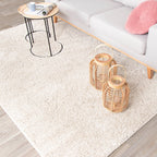 High Pile Rug - Lofty Cream/White