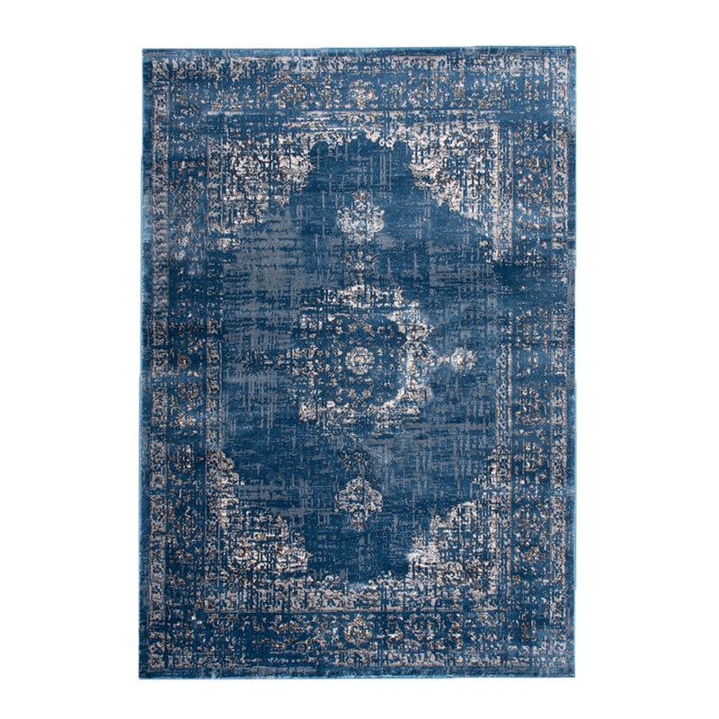 Vintage Rug - Deep Medallion Blue