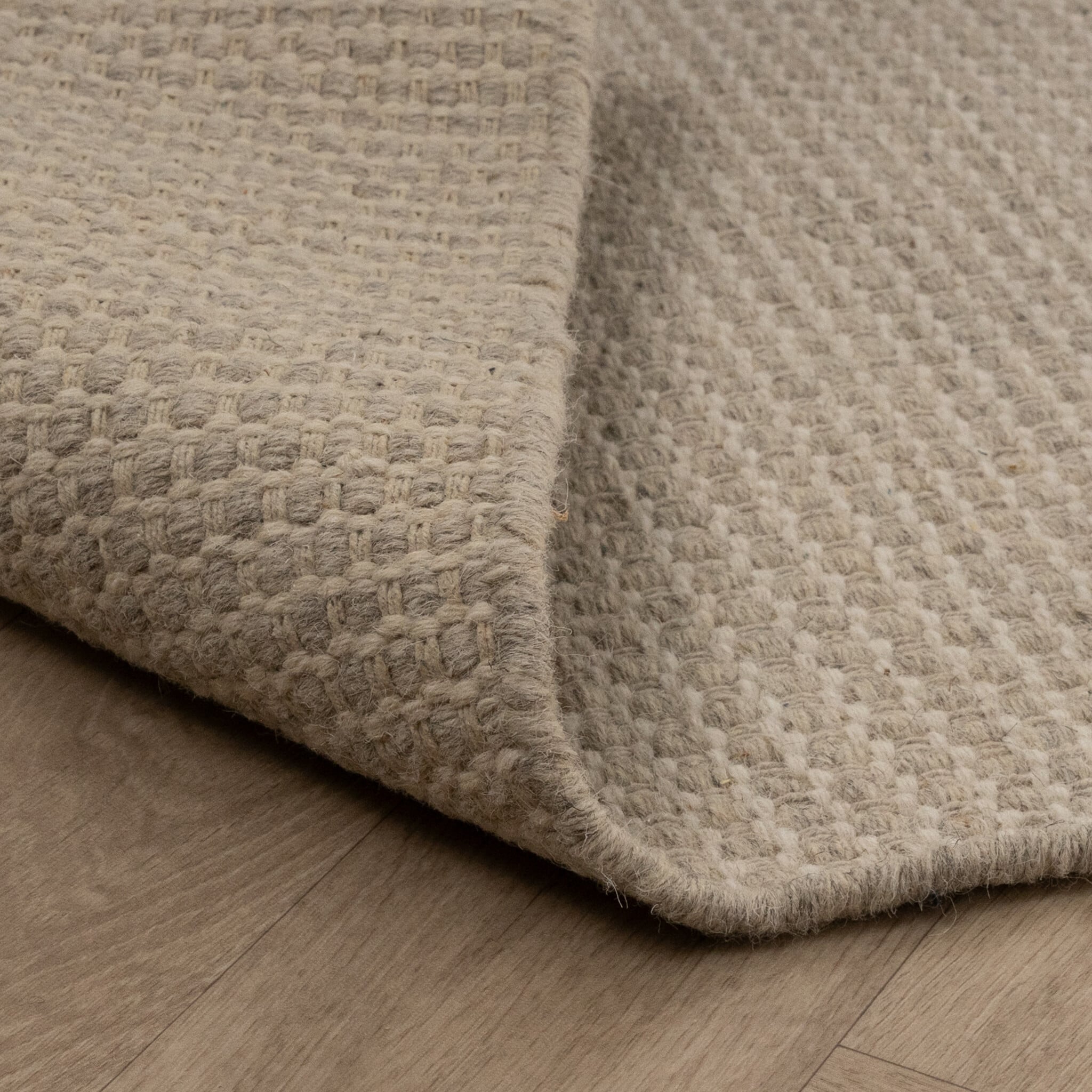 Wool Rug - Bliss Cream/White