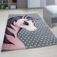 Children's floor rug Unicorn - Anna Pink