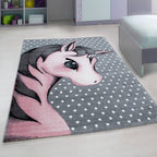 Children's floor rug Unicorn - Anna Pink