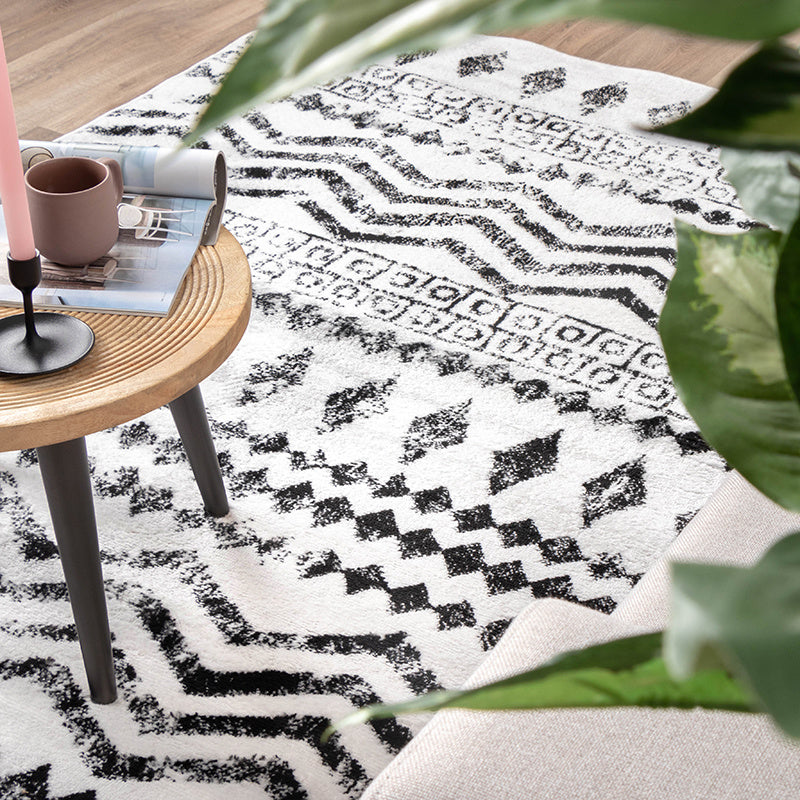 Scandinavian Rug - Scandi Noak Black/White