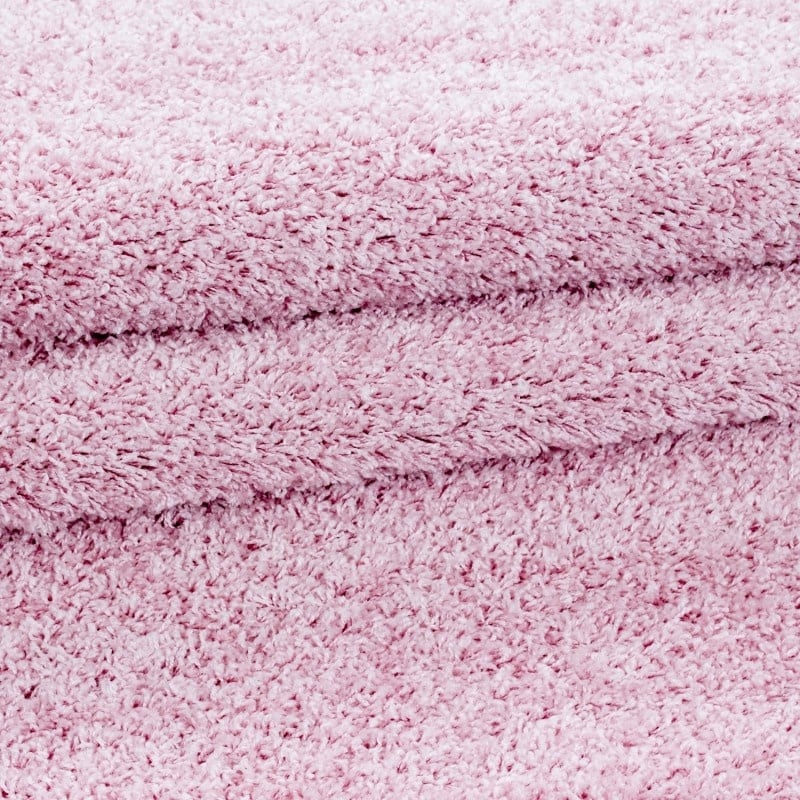 High-pile floor rug - Life Pink