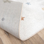 Washable Kids Rug - Ravi Stars Multicolour