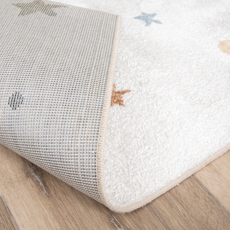 Washable Kids Rug - Ravi Stars Multicolour