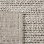 Wool floor rug - Louise Silver