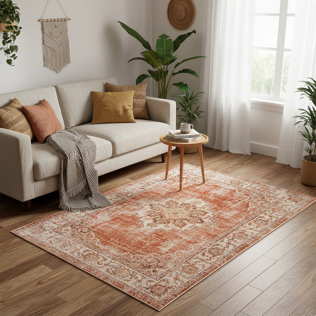 Vintage Rug - Spring Medallion Terra/Cream
