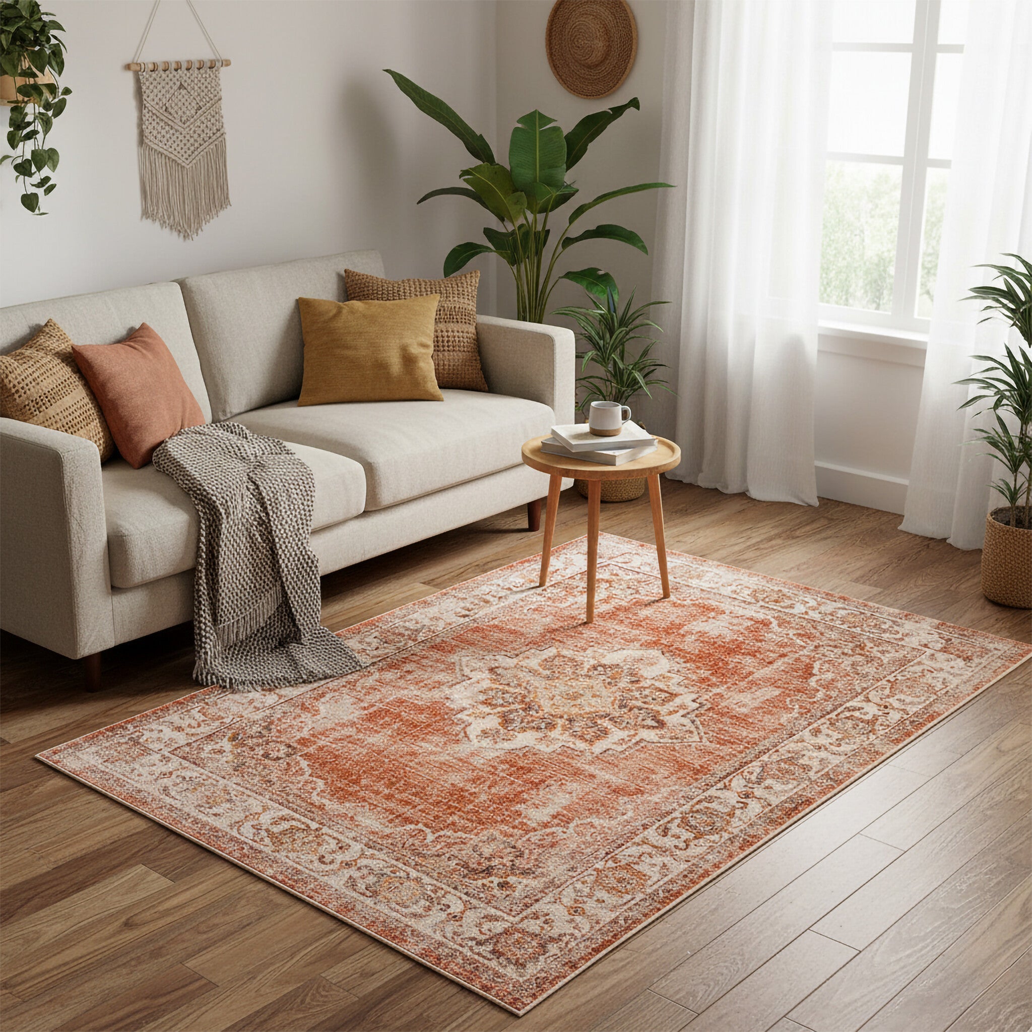 Vintage Rug - Spring Medallion Terra/Cream