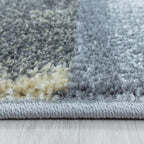 Modern floor rug - Optimism Box Yellow/Gray