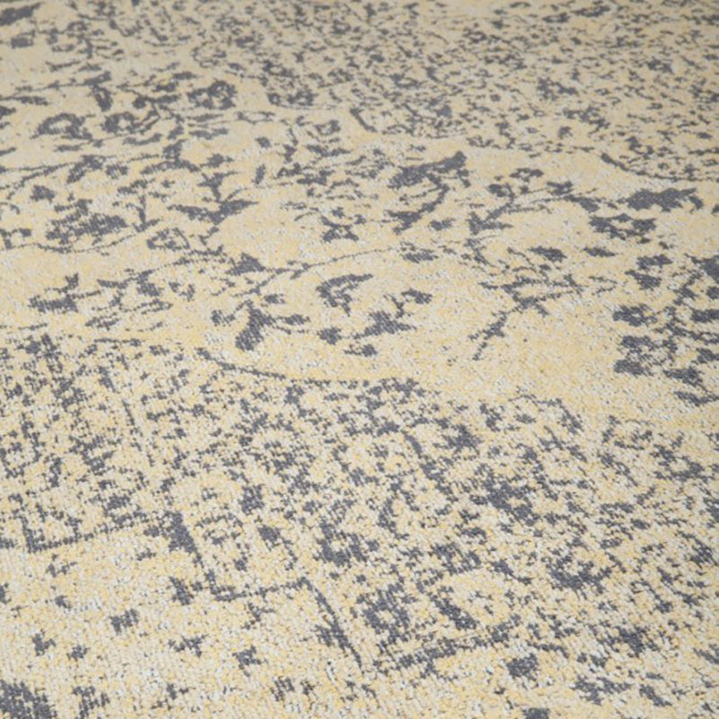 Vintage Floor Rug - Therese Yellow/Grey