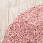 Round High Pile Rug - Lofty Pink