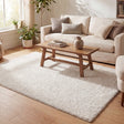 High Pile Rug - Lofty Cream/White