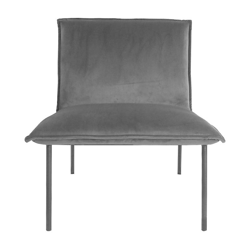 Velvet Armchair - Lola Anthracite