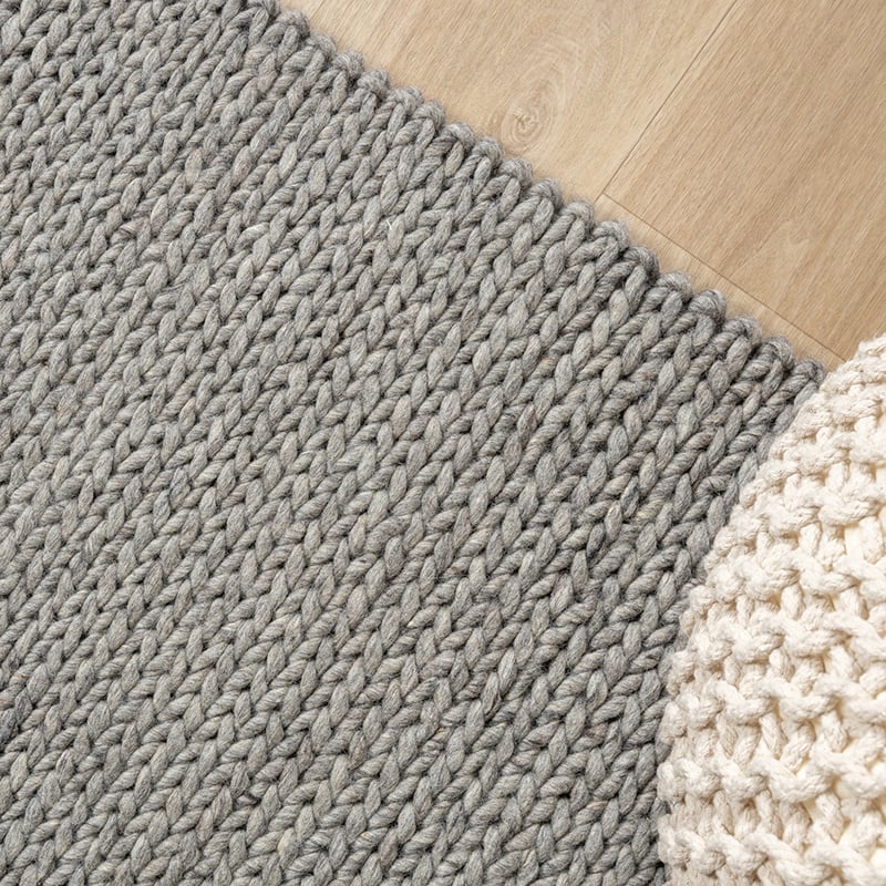 Wool Rug - Twist Grey
