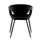 Velvet dining chair - Lenn Black
