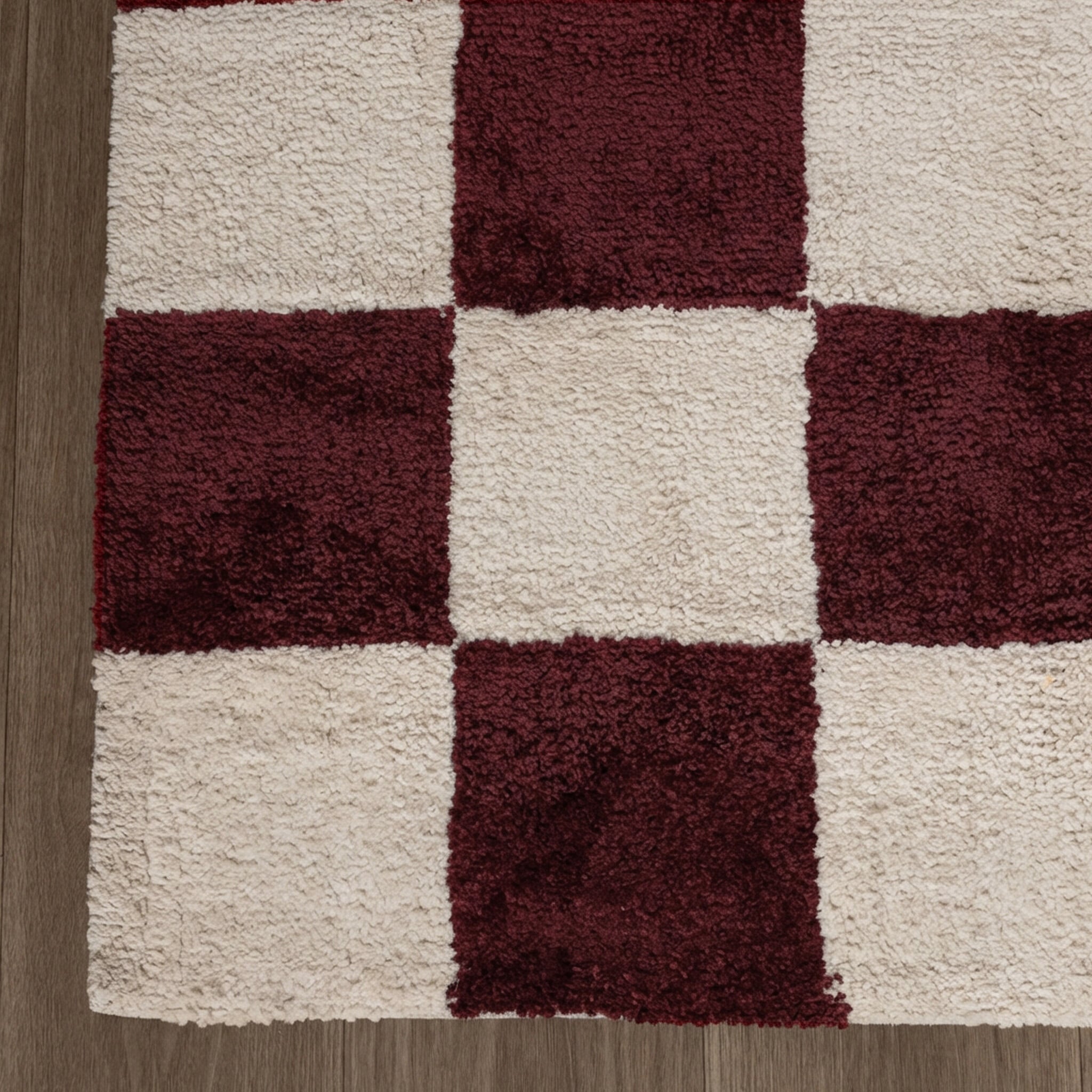 Checkerboard rug - Blox Red