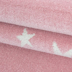 Kids floor rug - Bambi Star Pink