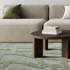 Modern floor rug - Thor Green 4141
