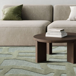 Modern floor rug - Thor Green 4141