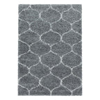 Berber Floor Rug - Agadir Circle Grey/Cream
