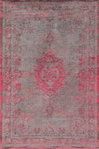Vintage floor rug - The Fading World Pink Flash 8261