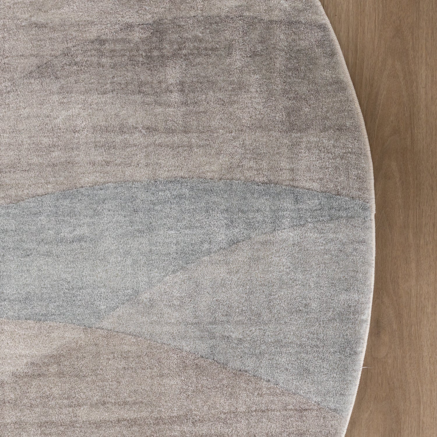 Round Modern Rug - Field Taupe