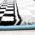 Children's floor rug - Mila Car Blue