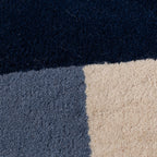 Wool Abstract Rug – Jules Cream/Blue