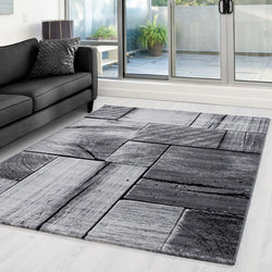 Modern Floor Rug - Jena Black 9260