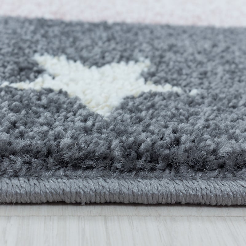 Round Children's Floor Rug - Fleurtje Dragon Pink