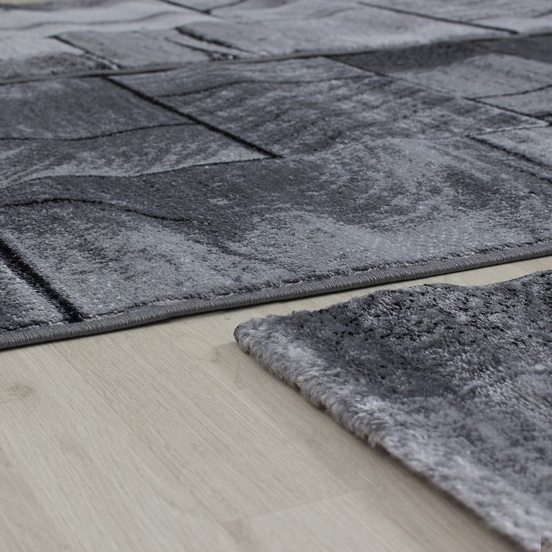 Modern Hallway Runner - Jena Black 9260