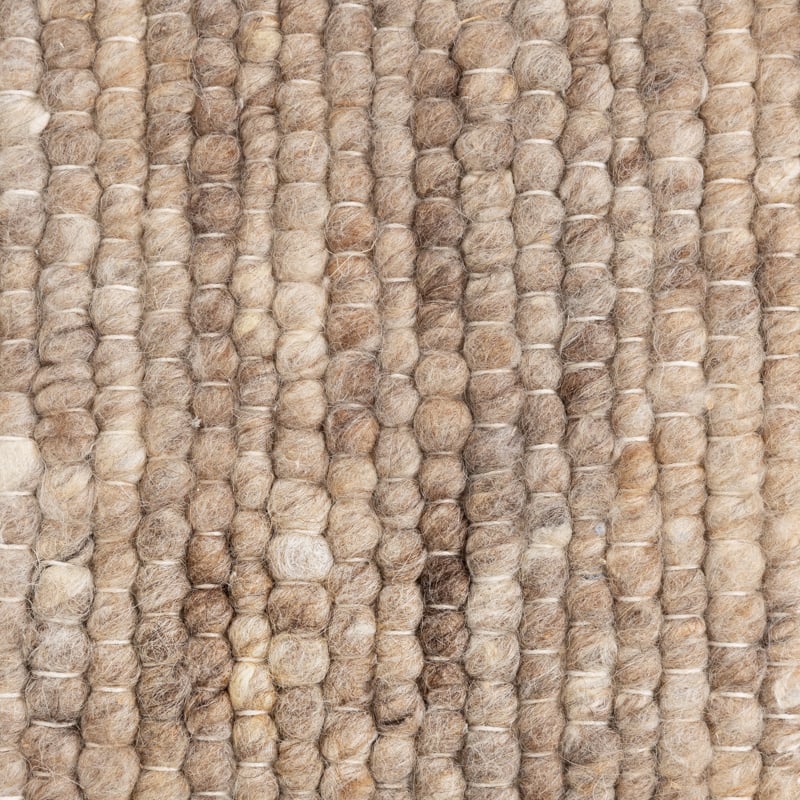 Round Wool Rug - Feline Taupe/Blended